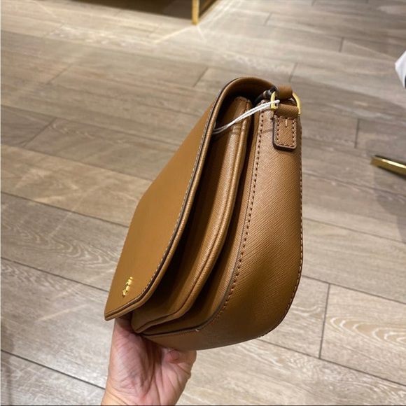 Tory Burch Emerson Saffiano Leather Crossbody Shoulder Handbag - Picture 5 of 6